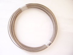 304 Stainless Steel Wire Rope Cable, 1/16″, 7×7, 100 ft coil