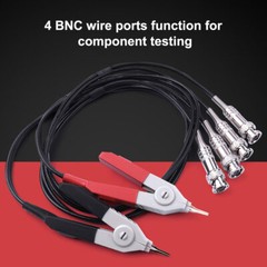 Kelvin LCR Test Tester Probe Lead Clip Cable With 4 BNC For LCR Meter Terminal