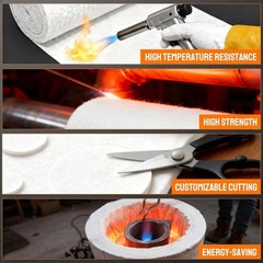2400F Ceramic Fiber Insulation Blanket 1″ x 24″ x 300″ Ceramic Fiber Fireproof