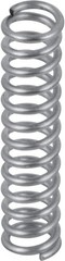Versatile Nickel-Plated Compression Springs – 0.035 GA x 1/4 In. x 1 In., 6 Pack