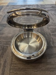 Hubert Model 85309 Round Induction Chafing Dish Stainless Steel