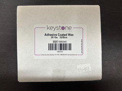 Keystone Adhesive Relief Wax 22 gauge, 24 gauge, 26 gauge BOX OF 32