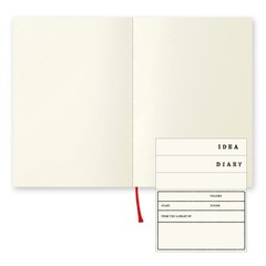 Midori MD Notebook Unruled Blank Book 176 Pages 180 Degree Flat Binding
