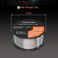 .030″ Flux Core Welding Wire -E71T-GS Gasless Mild Steel MIG 1 Pack 2 Pounds