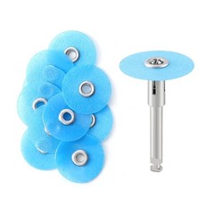 40Pcs Dental Composite Finishing Polishing Discs assorted kit 12/14mm+Mandrel
