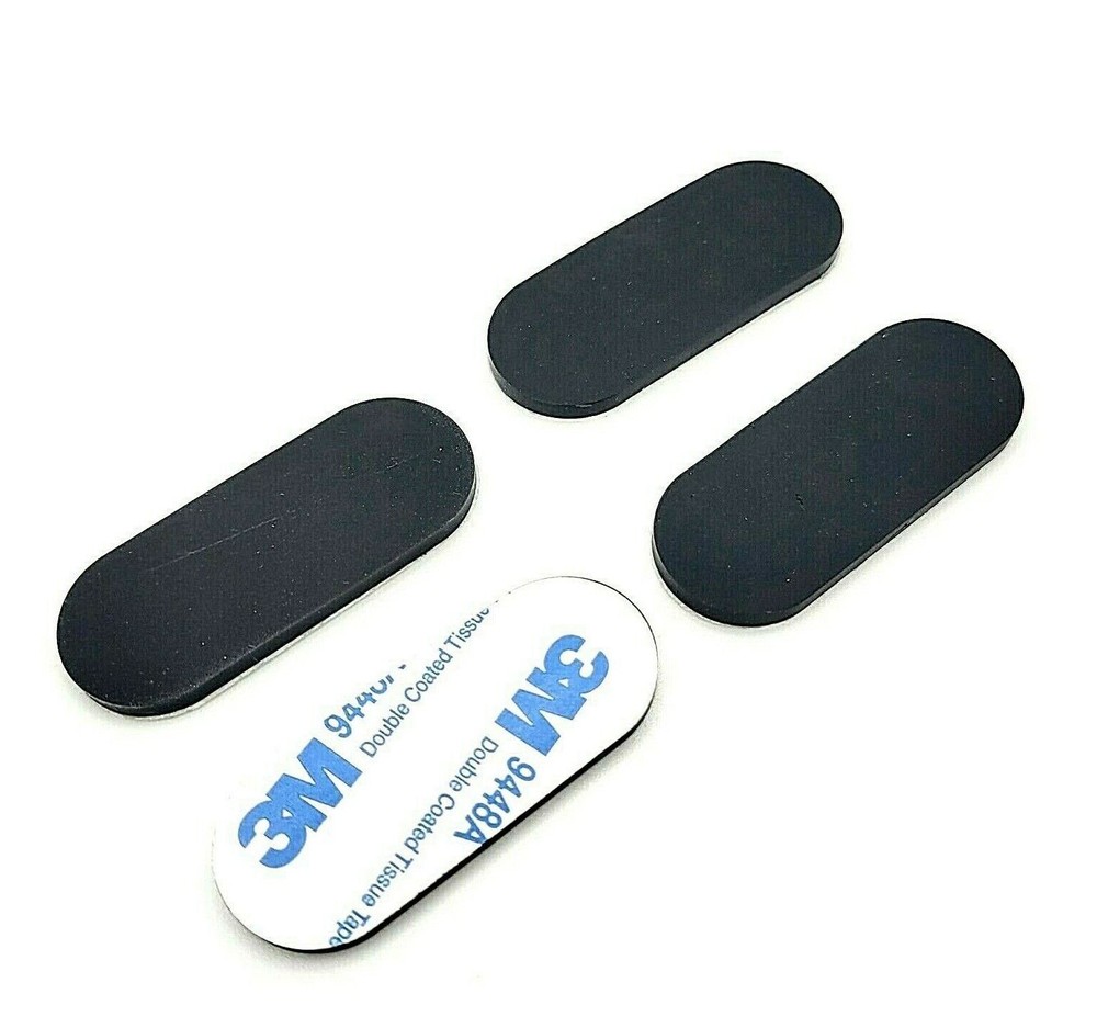 2″ x 3/4″ Oval Rubber Feet 1/8″ Thick 3M Adhesive Stick on Pad for Electronics