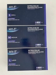 High Quality Nitril Blue Examination Gloves, 1000 gloves per case, sizes S, M, L