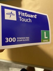 FITGUARD NITRILE GLOVES 300/Box Large Size Brand New Factory Sealed, Powder Free