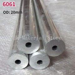 1Pcs OD 20mm Length 100mm 6061 Aluminium Alloy Tube Hollow Round Aluminum Pipe