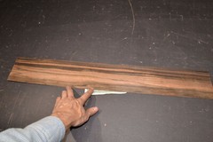 Macassar Ebony Raw Wood Veneer Sheet 4.5 x 31 inches 1/42nd thick 7654-24