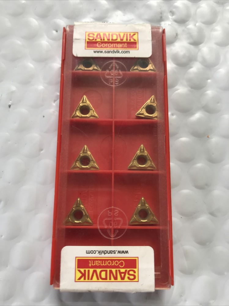 10 Sandvik TCMT 11 03 04-MF 2025 Carbide Inserts TCMT 221-MF NEW!