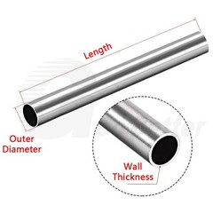 304 Stainless Steel Round Tube Repair Pipe Tubing 8-48mm OD 100/200/300mm Length