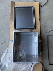 Electromate E12ONFAL Stainless Steel Lockable Enclosure Box 12x10x4 IP66