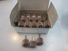 1 1/4 x 1 Inch Flap Wheel – Shank Mounted Sander wheel 80 grit, 30 pieces