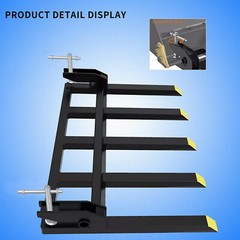 42″ Clamp on Heavy Duty Debris Fork for Tractor Skid Steer BucketsTrash Forks US