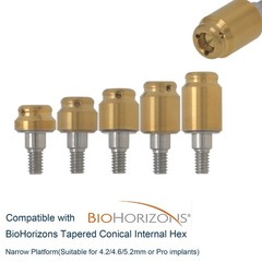 US Overdenture Locator Abutment Fits BioHorizons Tapered Conical Internal Hex