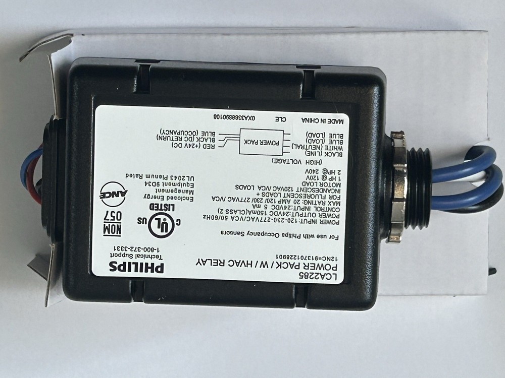 Philips LCA2285 Sensor Power Pack HVAC Relay. 120-277V AC/CA 50/60Hz