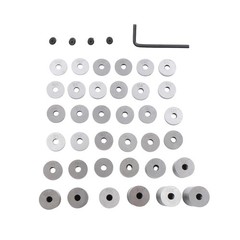 36 Pcs 0.050-1.0″ Steel Spacer Block Set in Fitted Case Fit For Set-up Work