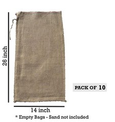 10 14×26 Burlap Bags, Burlap Sacks, Sandbags, Gunny Sack, Potato Sacks, Sack