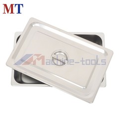 2-Pack Full Size Hotel Steam Table Pan with Lid 4 Inch Deep Stainless