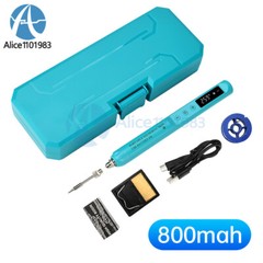 Portable Digital USB Smart Temperature Adjustable Soldering Iron 800mAh Battery