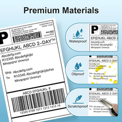 4×6 Thermal Direct Shipping Label Compatible with MUNBYN, Rollo, IDPRT SP420,