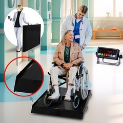 Prime Scales PS-1000WCS Ultra Portable Wheelchair Scale 31″Wx33″Lx2.5″H