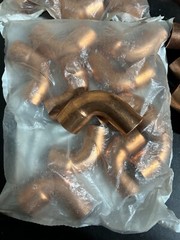 85 – NIBCO LEE EPC MUELLER 1″ COPPER FITTINGS SWEAT SOLDER MADE IN USA