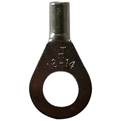 (100) Non-Insulated 16-14 Gauge 1/4 Ring Terminal Uninsulated Wire Connector USA