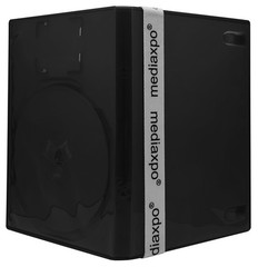 100 Replacement Cases compatible with Black Playstation 2 14mm & 100 Inserts