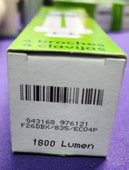 GE 976121 Biax D ECO 26W 4 Pin F26DBX/835/ECO4P G24q-3 Base Light Bulb – NOS