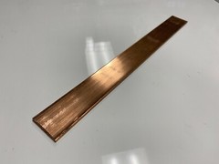 (1) Copper 110 Flat Bar 1/8″ x 1 1/4″ x 12 “-Long — .125″ x 1.25” Bus Bar