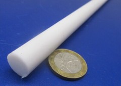 Teflon PTFE Virgin White Rods (1/2) .500″ Diameter x 12″ Long, 2 Pcs, 2 Ft Total