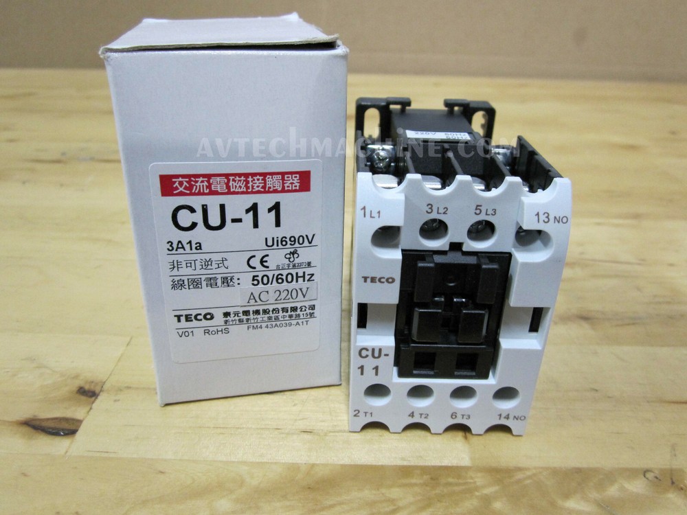 Teco Magnetic Contactor CU-11-3A1a-220V CU11H5