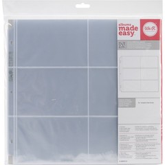 We R Post Bound Photo Sleeves 12″X12″ 10/Pkg-Six 4″X6″ Pockets