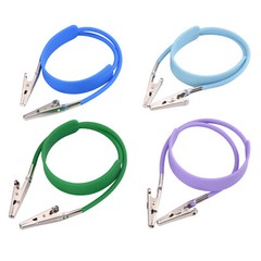 10x Dental Bib Clip Flexible Silicone Chain Patient Napkin Holder Autoclavable
