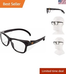V30 Maverick Anti-Scratch Safety Glasses – Clear Lenses & Black Frame
