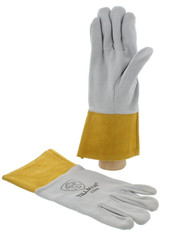 Tillman 25BM Pearl Deerskin Split Leather TIG Protective Welding Gloves 4″ Cuff