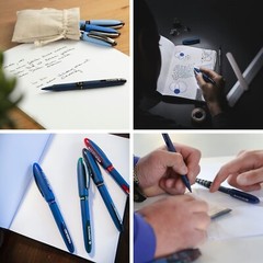 Schneider One Business Rollerball Pen, 0.6mm Ultra-Smooth Tip Blue Barrel Violet