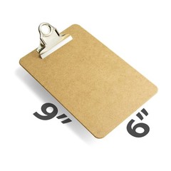 Officemate Recycled Wood Clipboard 3 Inch Clip 1 Pack Clipboard Memo Size (6 x9