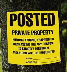 Posted Signs 20-Pack, No Hunting/Trespassing, Heavy Duty, 11″x11″ Yellow