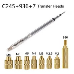 C245 Soldering Iron Tip Hot Melt Nuts Heat Insert Adaptor Tips Embedded9376