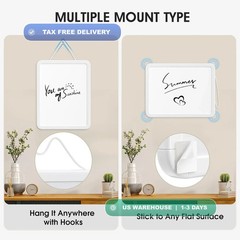 Small Dry Erase Board 8.5×11 Inches, Double Sided Mini Whiteboard for Wall, Desk