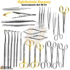 Ophthalmic Surgery Kit Microsurgery Surgical Instruments Set Of 27