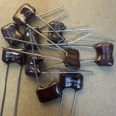 10x CM06FD501 500pF 5% Dipped Silver Mica Capacitors NOS