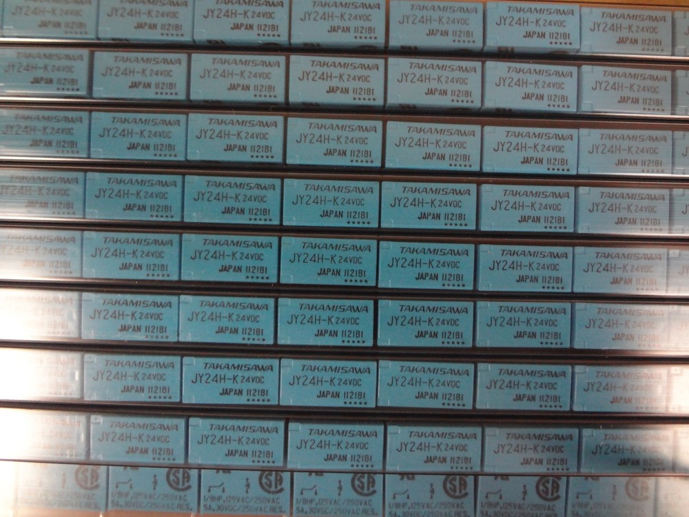 FUJITSU part #JY24H-K, Relays Power 5A 24VDC, Date Code 1121, 4 pcs