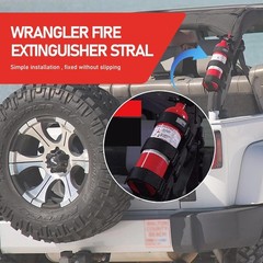 Oxford Cloth Fire Extinguisher Holder for Jeep Wrangler & Gladiator