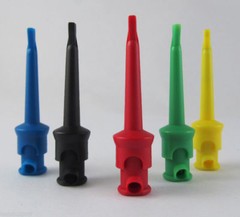 10pcs High Quality Nylon PA Copper Large Test Hook Clip 55mm 5 colors New