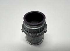 (QTY 5) Raco 2635 Screw Conduit Connector Zinc 3/4″ Trade Size Insulated Gray