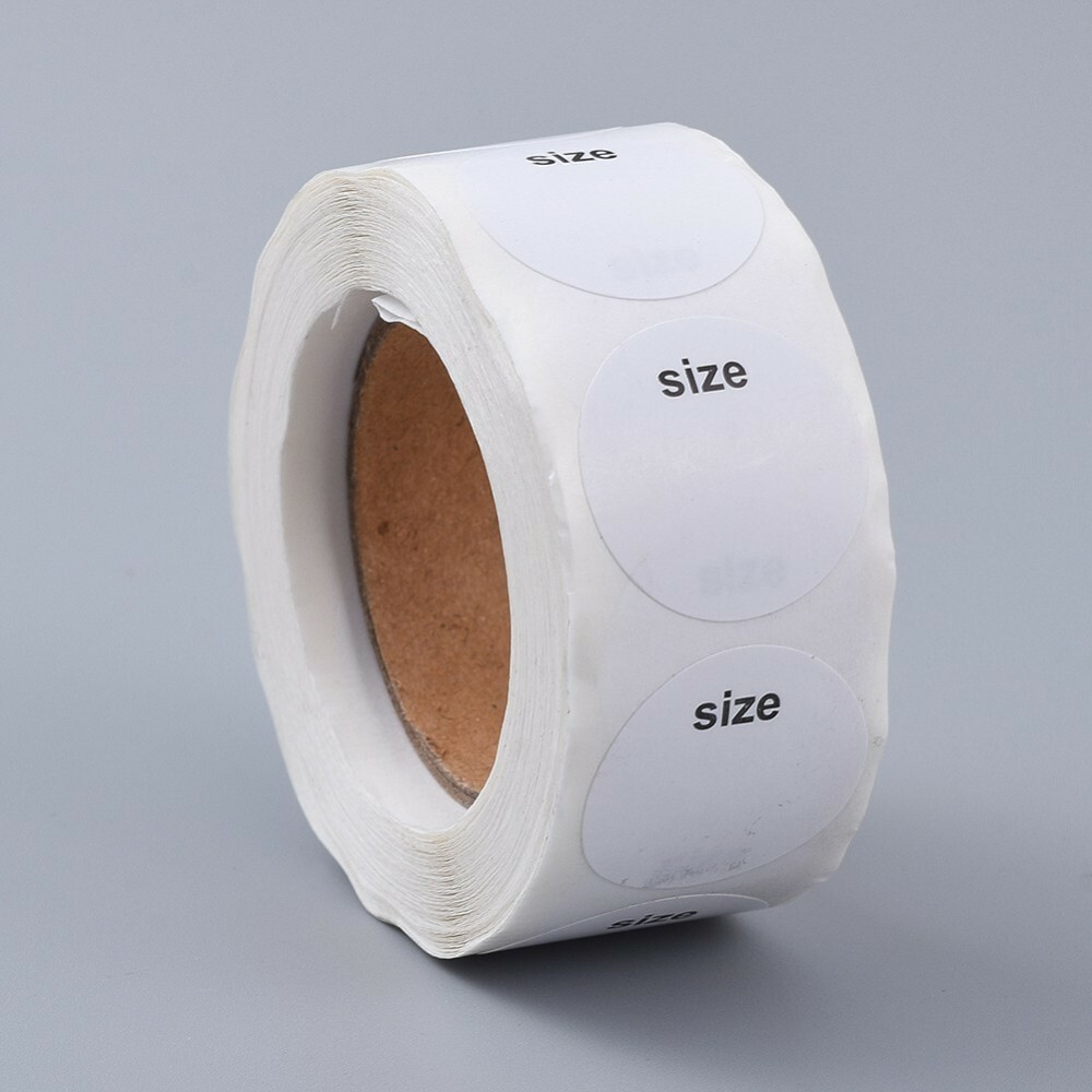 Size B/W Blank Sticker Labels 500 each per roll Great for Orders Crafts Fun
